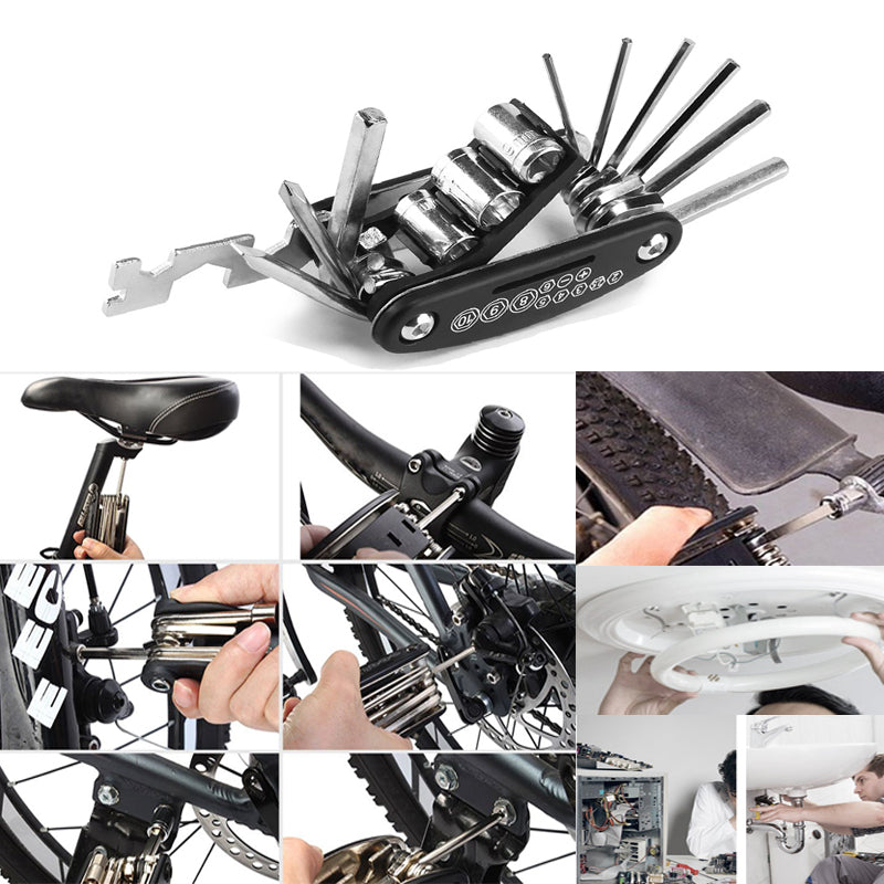 Mountain Cycle Portable Socket Multipurpose Wrench Bicycle Multi Tool Screwdriver