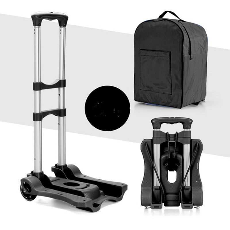 Portable Foldable Folding Trolley Aluminum Plastic Lightweitht