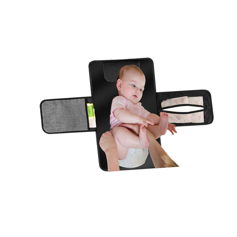 Baby Portable Foldable Washable Compact Travel Nappy Diaper Changing Mat Waterproof Baby Floor Mat Change Play Mat &amp; Storage Bag