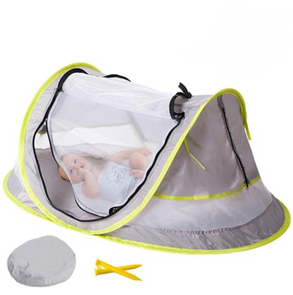 Foldable yurt-free baby mosquito net