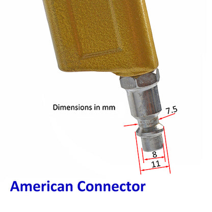 Pneumatic dust blowing gun