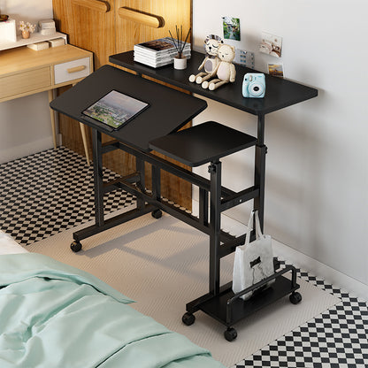 Mobile Computer Lifting Foldable Standing Desk Bedroom Bedside Desk Single Small Table