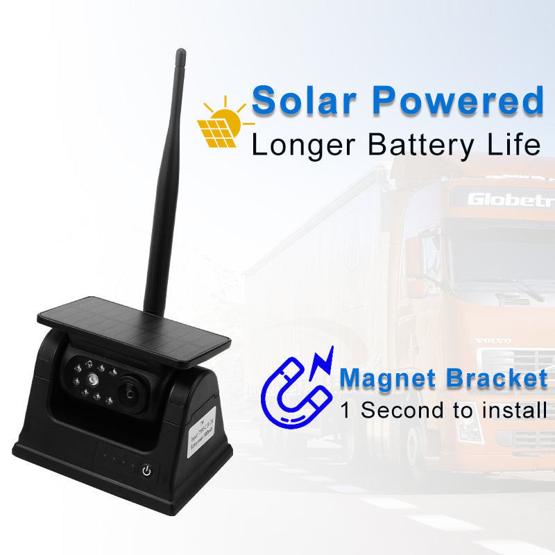 Solar Wireless Charging Camera Reversing Image Monitoring System With Magnet Suction