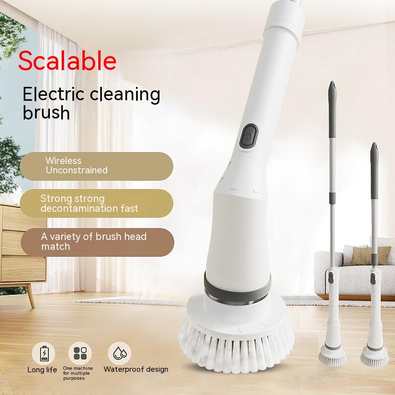 electric Cleaning Brush Household Multi-functional 7-in-1 Toilet Bathroom Cleaning Brush