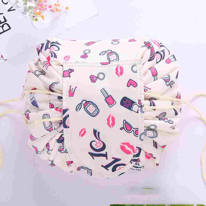 Lazy Drawstring Cosmetic Bag Storage