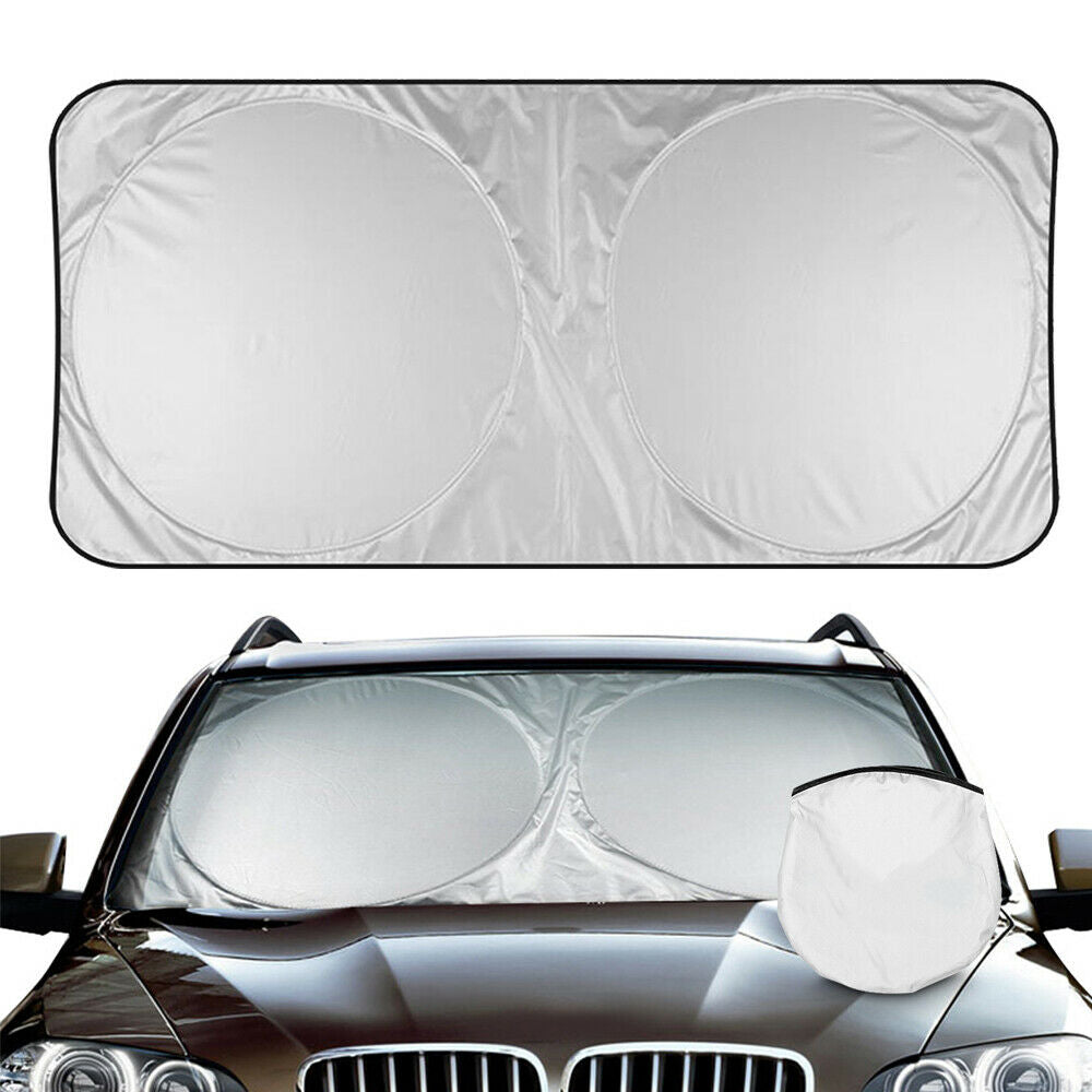 Car Windshield Sun Shade Visor Foldable Large Sunshade for Truck Van Block Cover