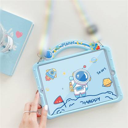 Compatible with Apple, Applicable Ipad Protective Cover For One Drop Shipping Creative Cartoon Rainbow