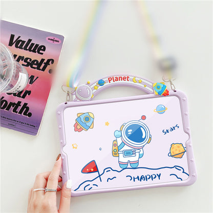 Compatible with Apple, Applicable Ipad Protective Cover For One Drop Shipping Creative Cartoon Rainbow