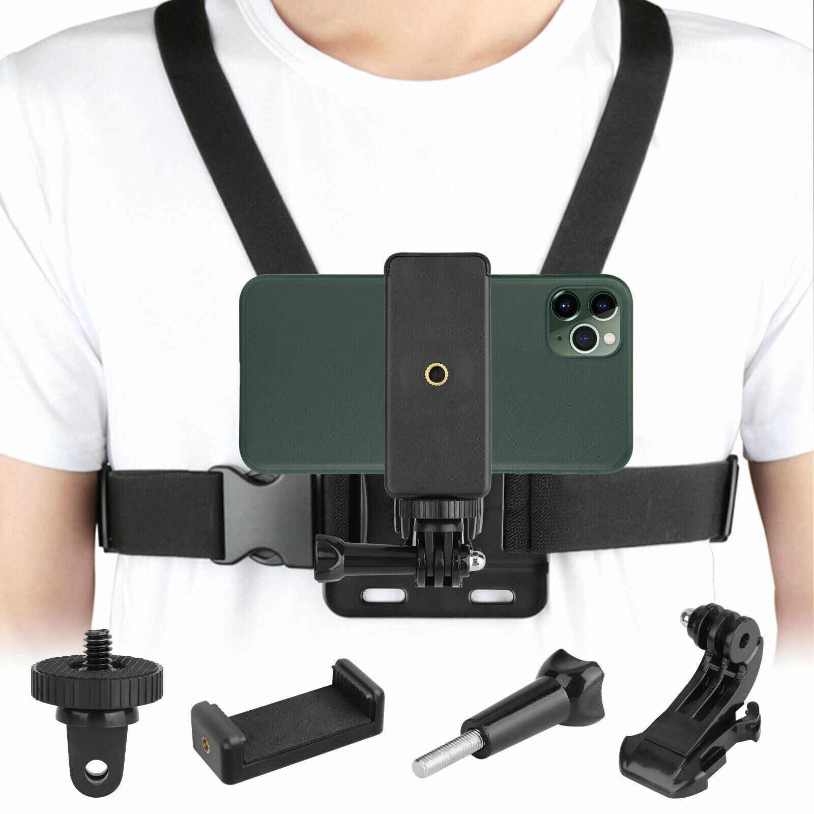 Chest Strap Mount Accessories Adjustable Phone Holder For GoPro Hero 9 8