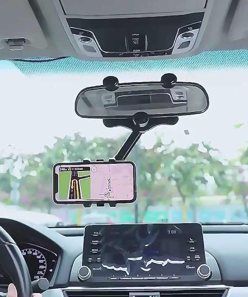 Car Phone Holder For Car Rearview Mirror Travel Re